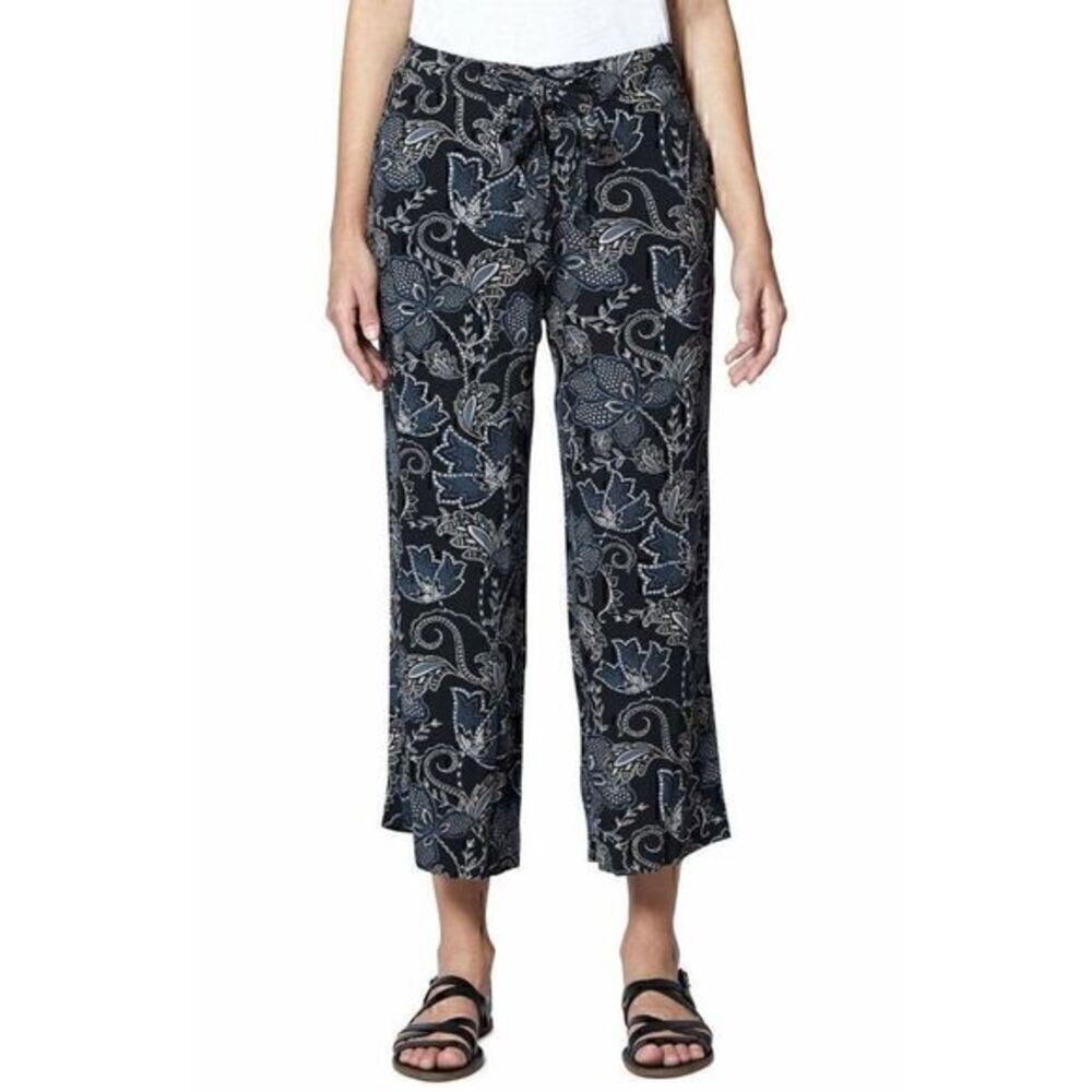 Sanctuary Wide-Leg Pants 28 Small Front-Tie Floral